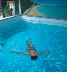 Tor Spa Retreat has a warm pool